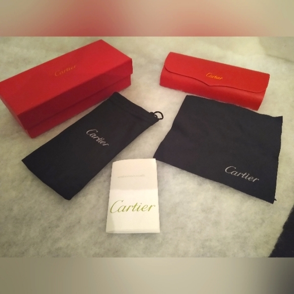 Cartier Accessories Cartier Glasses Case Box Pouch And Cleaning